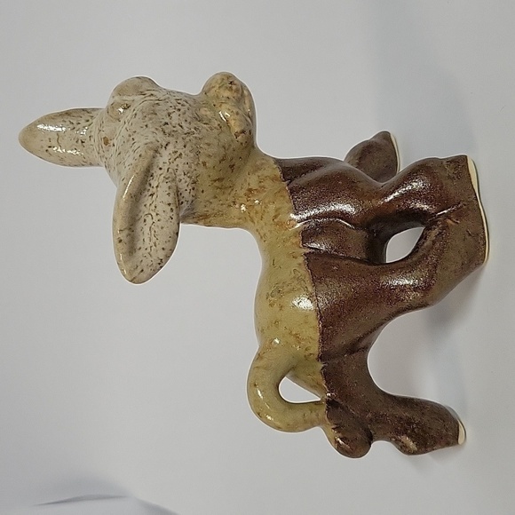 Glazed Pottery Donkey, Signed by Artist - Picture 5 of 8